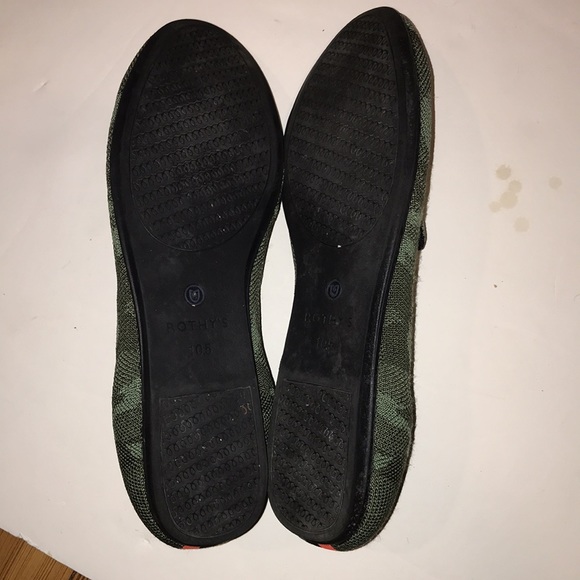 Rothy’s Round toe flats green camo 10.5 vguc - Picture 3 of 9